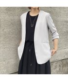 【アバハウスマヴィ/abahouse mavie】のノーカラーライトジャケット 人気、トレンドファッション・服の通販 founy(ファニー) ファッション Fashion レディースファッション WOMEN アウター Coat Outerwear ジャケット Jackets ジャケット Jacket ノースリーブ No Sleeve バランス Balance フロント Front ポケット Pocket 人気 Popularity ビジネス 仕事 通勤 Business 夏 Summer thumbnail ブルーグレー|ID: prp329100004530784 ipo3291000000032030843