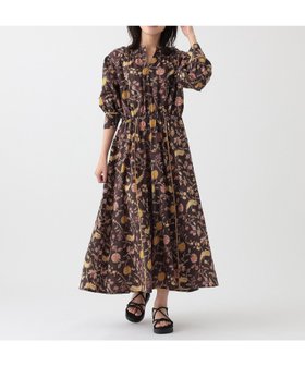 【アフタヌーンティー リビング/Afternoon Tea LIVING】のインド綿ボタニカルワンピース 人気、トレンドファッション・服の通販 founy(ファニー) ファッション Fashion レディースファッション WOMEN ワンピース Dress インド India エスニック Ethnic カーディガン Cardigan ギャザー Gather ネップ Nep Yarn プリント Print ボタニカル Botanical エレガント 上品 Elegant |ID:prp329100004530786