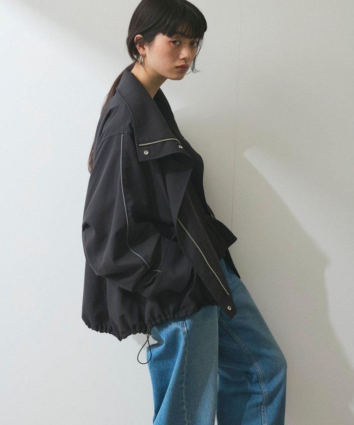 【アダム エ ロペ/ADAM ET ROPE'】の【WEB限定】スタンドネックミドルブルゾン インテリア・キッズ・メンズ・レディースファッション・服の通販 founy(ファニー) https://founy.com/ ファッション Fashion レディースファッション Fashion for Women アウター Coat / Outerwear Collection ブルゾンジャケット・スポーティアウター Blouson Jackets 春 Spring ジャケット Jacket, Outerwear スタンド Stand Collar, Upright Stand スラックス Slacks, Dress Pants スリーブ Sleeve, Long Sleeve / Short Sleeve デニム Denim, Jeans Material パターン Pattern, Design Print フォルム Silhouette, Form ブルゾン Blouson, Bomber Jacket ポケット Pocket, Pocket Detail メランジ Melange, Mixed Yarn ワイド Wide, Wide Fit S/S・春夏 SS, Spring/Summer, Warm Season おすすめ Recommended / Our Picks 夏 Summer 2025年 2025 2025春夏・S/S Spring/Summer 2025 SS25 |ID: prp329100004530815 ipo3291000000033269058