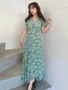 【フレイ アイディー/FRAY I.D】の【00サイズ】カシュクールプリントワンピース GRN[024]|ID: prp329100004530827 ipo3291000000032031027