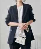 【ラナン/Ranan】の洗える!ノーカラーボックスジャケット 人気、トレンドファッション・服の通販 founy(ファニー) ファッション Fashion レディースファッション WOMEN アウター Coat Outerwear ジャケット Jackets ジャケット Jacket スリット Slit トレンド Trend フロント Front ボックス Box ポケット Pocket 楽ちん Easy 洗える Washable thumbnail ネイビーブラック|ID: prp329100004530832 ipo3291000000032353832