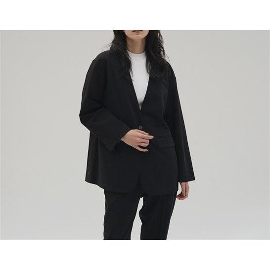【ニューバランス/new balance】のMET24 No Collar Jacket インテリア・キッズ・メンズ・レディースファッション・服の通販 founy(ファニー) 　ファッション　Fashion　レディースファッション　WOMEN　アウター　Coat Outerwear　ジャケット　Jackets　カーディガン　Cardigan　シェイプ　Shape　ジャケット　Jacket　ストレッチ　Stretch　スリット　Slit　セットアップ　Set Up　ビジネス 仕事 通勤　Business　ポケット　Pocket　軽量　Lightweight　BKブラック|ID: prp329100004530842 ipo3291000000032248933
