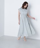 【ナチュラル ビューティー ベーシック/NATURAL BEAUTY BASIC】のシャドーストライプフレアワンピース ライトグリーン|ID: prp329100004530852 ipo3291000000032461946