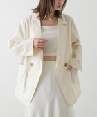 【センスオブプレイス/SENSE OF PLACE by URBAN RESEARCH】のチンツテーラードジャケット IVORY|ID: prp329100004530884 ipo3291000000032031266
