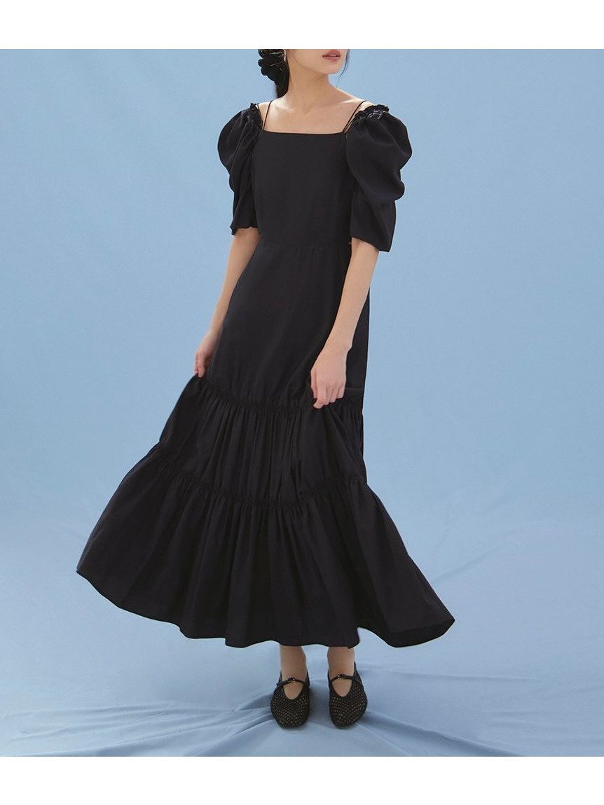 【フレイ アイディー/FRAY I.D】の【WEB限定カラー】3wayパフスリーブワンピース 人気、トレンドファッション・服の通販 founy(ファニー) 　ファッション　Fashion　レディースファッション　WOMEN　ワンピース　Dress　オフショル　Off Shoulder　オフショルダー　Off Shoulder　春　Spring　カットソー　Cut And Sew　キャミソール　Camisole　ギャザー　Gather　サッカー　Soccer　シャーリング　Shirring　スリット　Slit　スリーブ　Sleeve　ティアードスカート　Tiered Skirt　フィット　Fit　リネン　Linen　リボン　Ribbon　S/S・春夏　Ss・Spring/Summer　夏　Summer　エレガント 上品　Elegant　 other-1|ID: prp329100004530890 ipo3291000000032031298