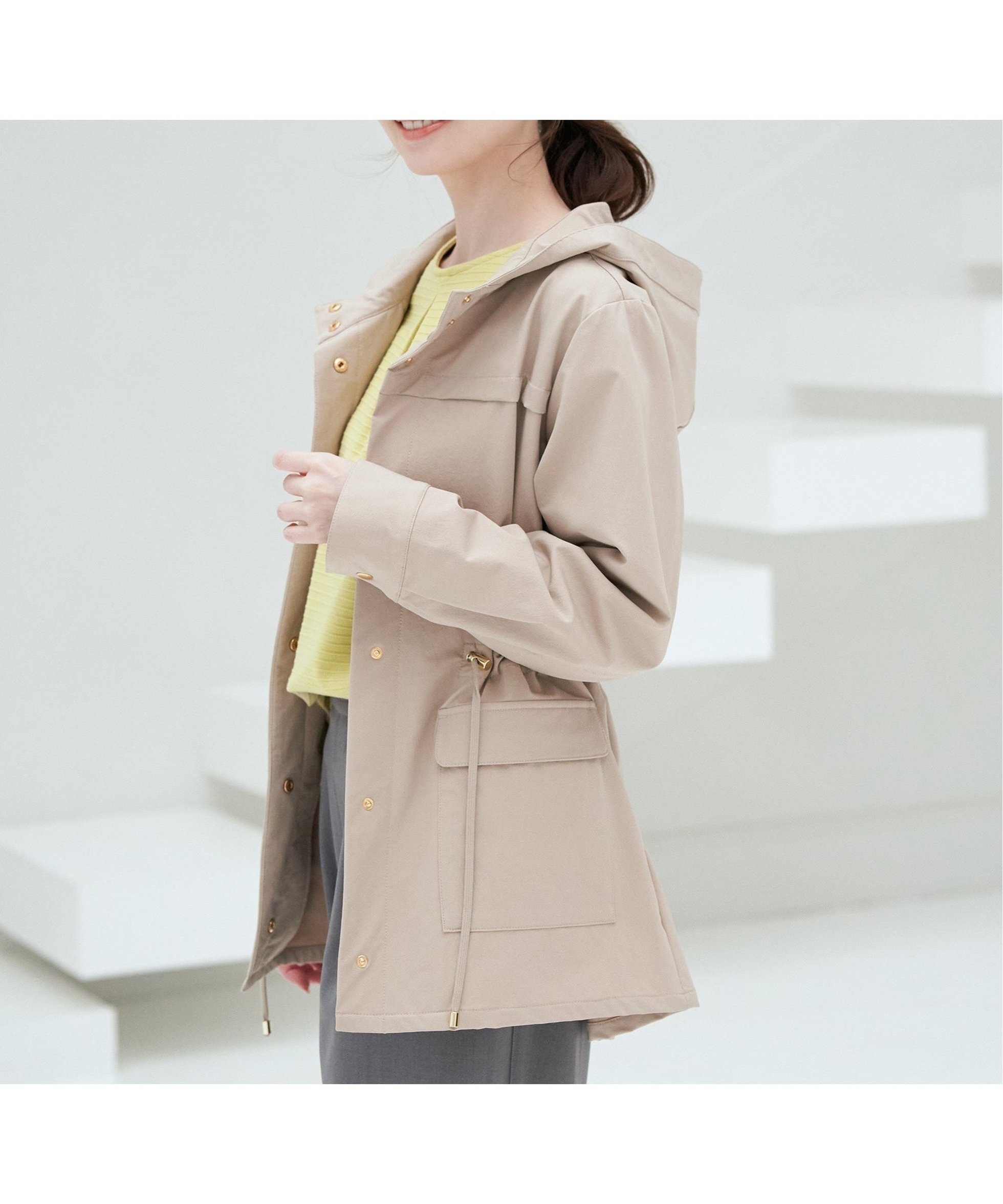 【イッカ/ikka】の撥水花粉リリースフィールドコート 人気、トレンドファッション・服の通販 founy(ファニー) 　ファッション　Fashion　レディースファッション　WOMEN　アウター　Coat Outerwear　コート　Coats　モッズ/フィールドコート　Mods Coats/Field Coats　おすすめ　Recommend　スウェット　Sweat　ストレッチ　Stretch　スラックス　Slacks　パーカー　Hoodie　エレガント 上品　Elegant　春　Spring　 other-1|ID: prp329100004530893 ipo3291000000032031315