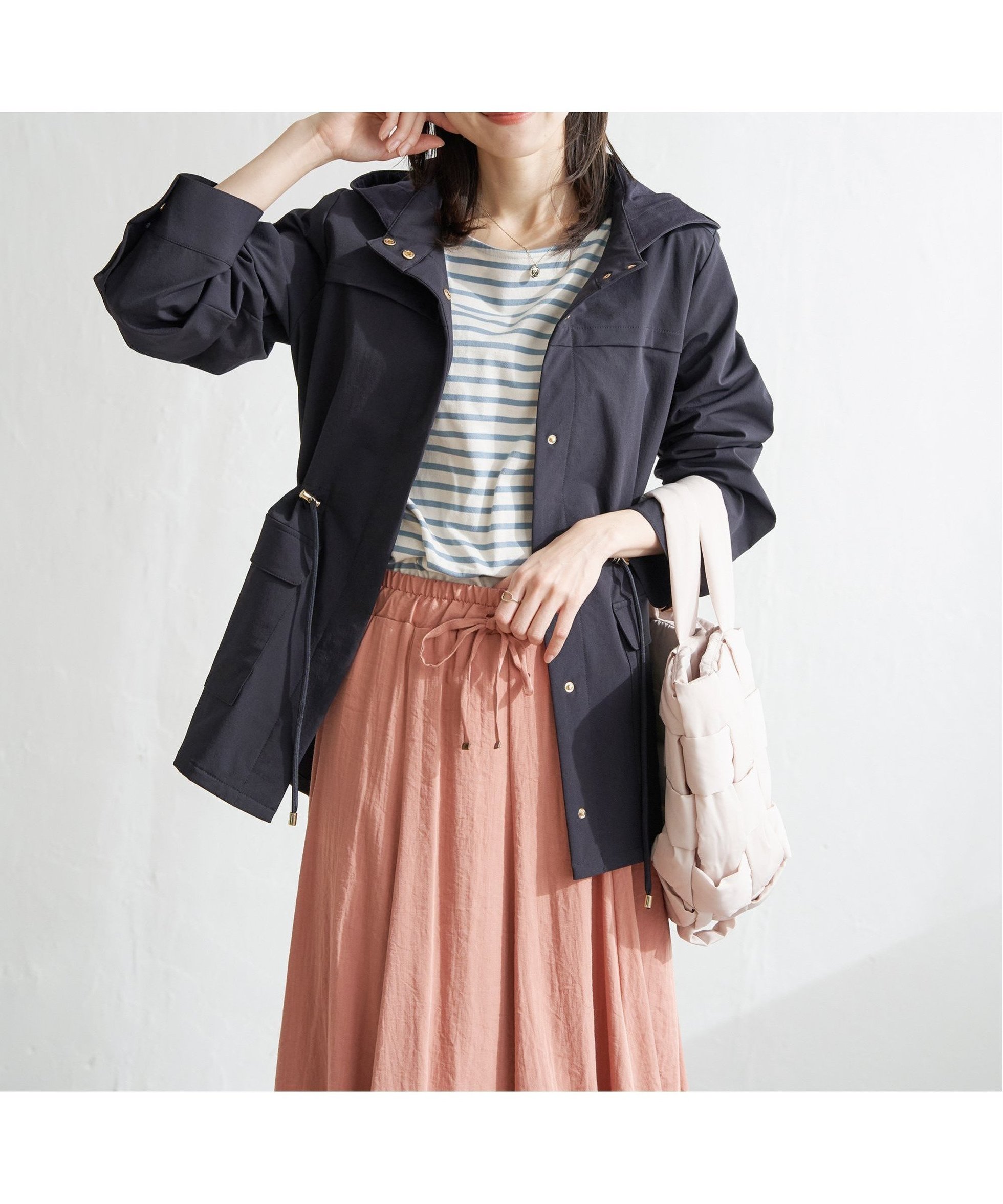 【イッカ/ikka】の撥水花粉リリースフィールドコート インテリア・キッズ・メンズ・レディースファッション・服の通販 founy(ファニー) 　ファッション　Fashion　レディースファッション　WOMEN　アウター　Coat Outerwear　コート　Coats　モッズ/フィールドコート　Mods Coats/Field Coats　おすすめ　Recommend　スウェット　Sweat　ストレッチ　Stretch　スラックス　Slacks　パーカー　Hoodie　エレガント 上品　Elegant　春　Spring　ネイビーブルー|ID: prp329100004530893 ipo3291000000032031321