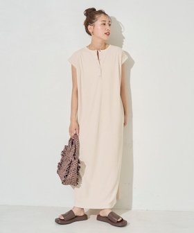 【フリークスストア/FREAK'S STORE】のヘンリー ボタン フレンチ スリーブ ワンピース【限定展開】 25SS 人気、トレンドファッション・服の通販 founy(ファニー) ファッション Fashion レディースファッション WOMEN ワンピース Dress 2025年 2025 2025春夏・S/S Ss,Spring/Summer,2025 ストレッチ Stretch スリーブ Sleeve フレンチ French ロング Long エレガント 上品 Elegant 夏 Summer S/S・春夏 Ss・Spring/Summer |ID:prp329100004530916