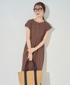 【フリークスストア/FREAK'S STORE】のヘンリー ボタン フレンチ スリーブ ワンピース【限定展開】 25SS 人気、トレンドファッション・服の通販 founy(ファニー) ファッション Fashion レディースファッション WOMEN ワンピース Dress 2025年 2025 2025春夏・S/S Ss,Spring/Summer,2025 ストレッチ Stretch スリーブ Sleeve フレンチ French ロング Long エレガント 上品 Elegant 夏 Summer S/S・春夏 Ss・Spring/Summer thumbnail ブラウン|ID: prp329100004530916 ipo3291000000032031416