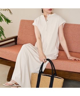 【フリークスストア/FREAK'S STORE】のヘンリー ボタン フレンチ スリーブ ワンピース【限定展開】 25SS 人気、トレンドファッション・服の通販 founy(ファニー) ファッション Fashion レディースファッション WOMEN ワンピース Dress 2025年 2025 2025春夏・S/S Ss,Spring/Summer,2025 ストレッチ Stretch スリーブ Sleeve フレンチ French ロング Long エレガント 上品 Elegant 夏 Summer S/S・春夏 Ss・Spring/Summer |ID:prp329100004530916