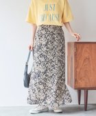 【ドゥ アルシーヴ/Doux archives】のEC限定【低身長さん向けSサイズ有】単色花デシンスカート 人気、トレンドファッション・服の通販 founy(ファニー) ファッション Fashion レディースファッション WOMEN スカート Skirt サイドジップ Side Zip スリット Slit プリント Print thumbnail BLACK|ID: prp329100004530934 ipo3291000000032365849