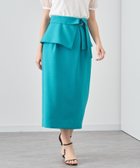 【アナイ/ANAYI】のリネン調オックスペプラム スカート turquoise|ID: prp329100004530938 ipo3291000000032031490