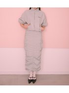 【フレイ アイディー/FRAY I.D】の【Champion】シャーリングストレートスカート GRY[006]|ID: prp329100004530941 ipo3291000000032031504