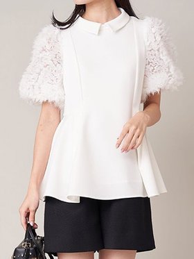 【セルフォード/CELFORD】の襟付きブラウス 人気、トレンドファッション・服の通販 founy(ファニー) ファッション Fashion レディースファッション WOMEN トップス・カットソー Tops/Tshirt シャツ/ブラウス Shirts/Blouses ショート Short シンプル Simple ペプラム Peplum ボトム Bottom エレガント 上品 Elegant 人気 Popularity 定番 Standard |ID:prp329100004530962