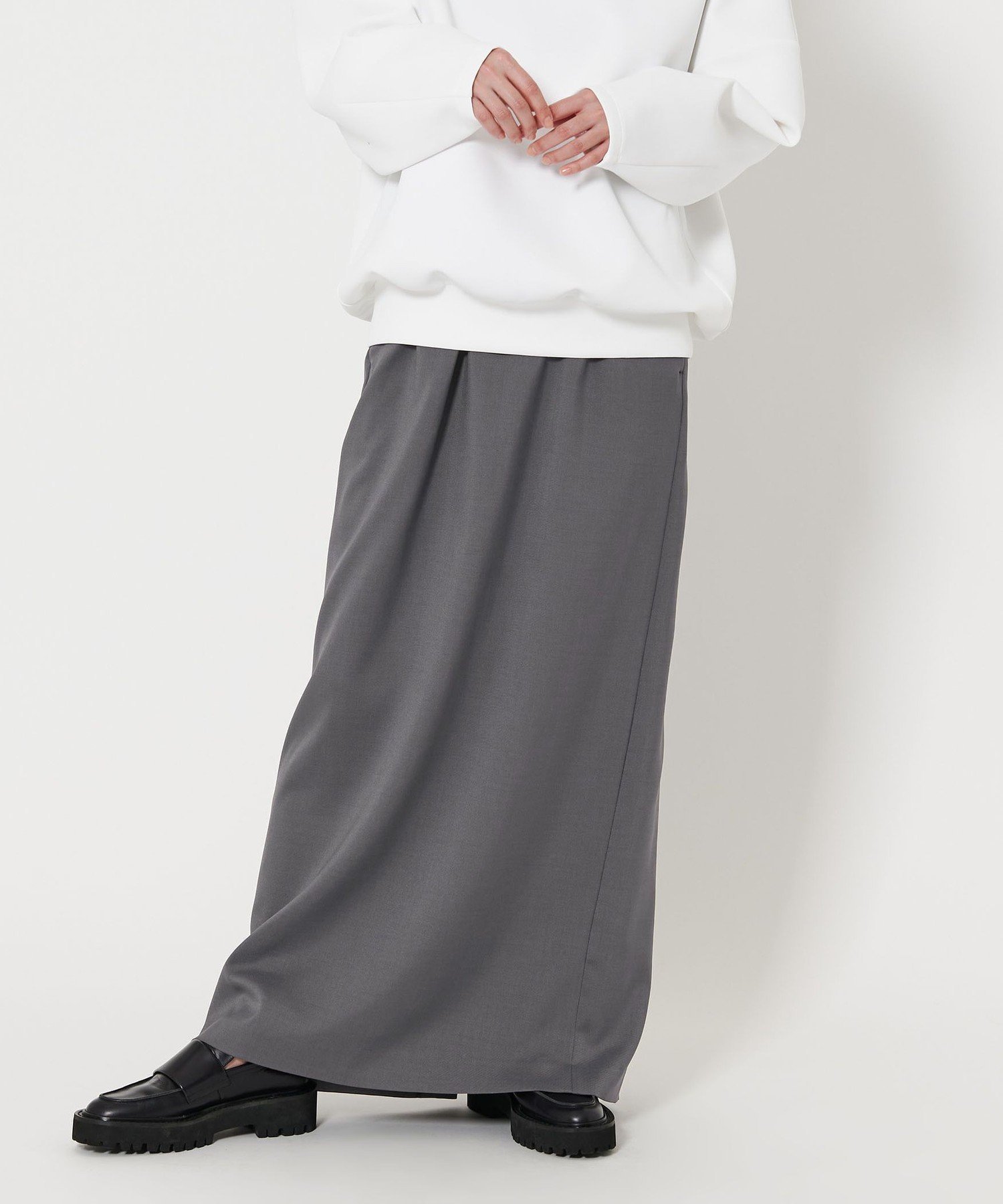 【ユナイテッドアローズ/UNITED ARROWS】のMARW UNITED ARROWS ドローストリング イージー スカート -防汚- インテリア・キッズ・メンズ・レディースファッション・服の通販 founy(ファニー) 　ファッション　Fashion　レディースファッション　Fashion for Women　スカート　Skirts　シンプル　Simple, Minimal　ドローストリング　Drawstring, Pull Cord　人気　Popular, Best Seller　ポケット　Pocket, Pocket Detail　ロング　Long, Long-Length　ビジネス 仕事 通勤　Business / Work / Commuting　MD.GRAY|ID: prp329100004530969 ipo3291000000033103738