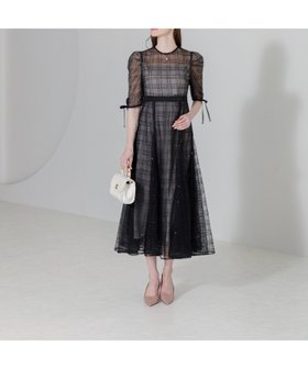 【レジャ/Leja】のLEJA-チェック刺繍スパンコール袖リボンワンピースドレス結婚式レディース 人気、トレンドファッション・服の通販 founy(ファニー) ファッション Fashion レディースファッション Fashion for Women ワンピース Dresses フォーマル・パーティードレス・結婚式用ドレス Elegant & Casual Dresses オケージョン Occasion Wear スパンコール Sequins, Sequin Embellishment スリーブ Sleeve, Long Sleeve / Short Sleeve チェック Check, Plaid, Tartan チュール Tulip, Tulip Motif ドレス Dress, One-Piece フェミニン Feminine, Girly フォーマル Formal, Dressy マーメイド Mermaid, Fishtail Silhouette リボン Ribbon, Bow ワンポイント One Point, Statement Accent 夏 Summer エレガント 上品 Elegant 結婚式 Wedding 披露宴 Wedding Reception 二次会 After Party |ID:prp329100004530973