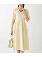 【セルフォード/CELFORD】のVネックホールガーメントワンピース 人気、トレンドファッション・服の通販 founy(ファニー) ファッション Fashion レディースファッション Fashion for Women ワンピース Dresses アクセサリー Fashion Accessories ジャケット Jacket, Outerwear スリーブ Sleeve, Long Sleeve / Short Sleeve デコルテ Décolleté, Neckline フィット Fit, Slim Fit フェミニン Feminine, Girly フレア Flare, Flared 半袖 Short Sleeve, Half Sleeve thumbnail IVR[003]|ID: prp329100004530991 ipo3291000000033065394