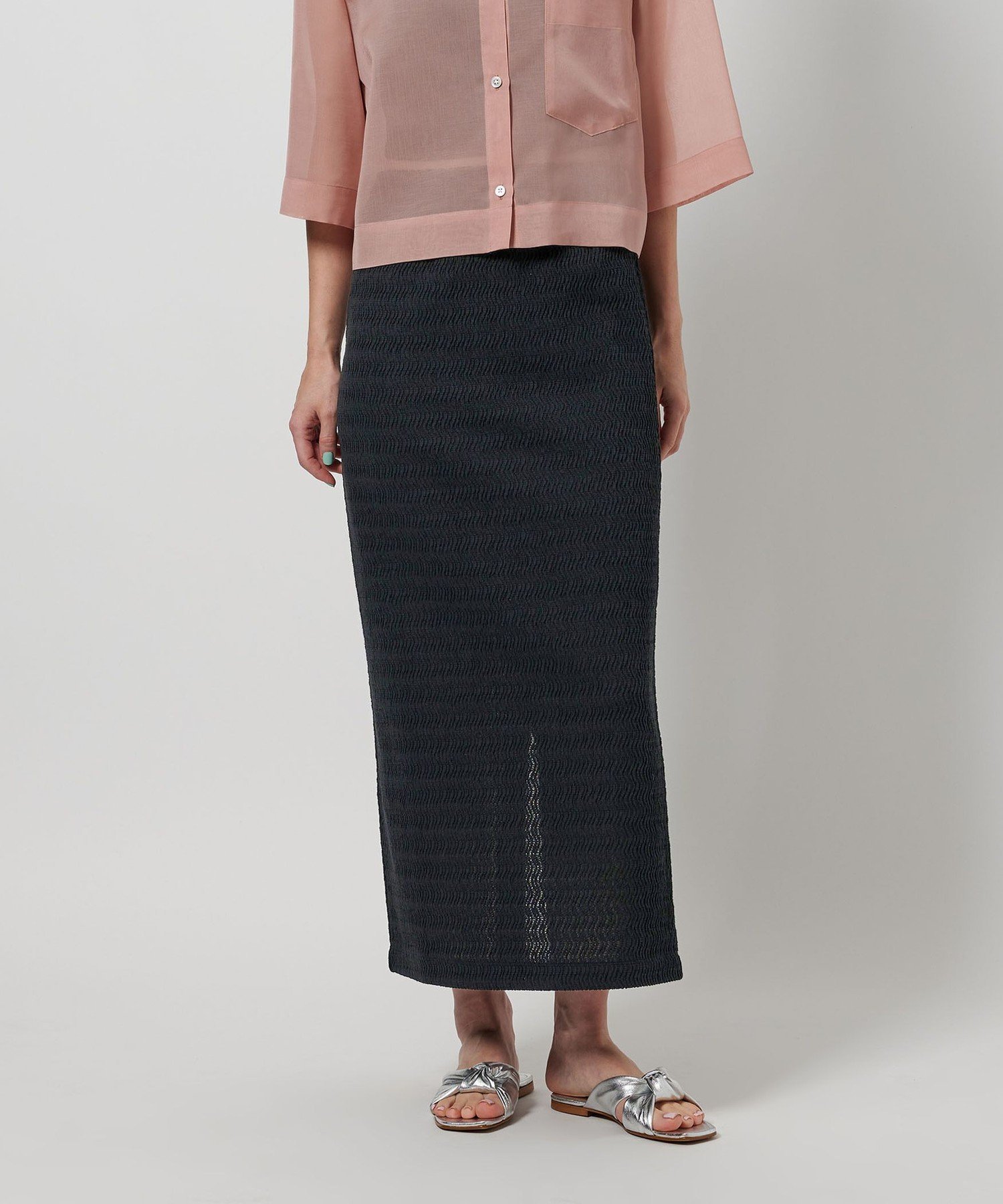 【ビューティ&ユース ユナイテッドアローズ/BEAUTY&YOUTH / UNITED ARROWS】のラッセル ウェーブ タイトスカート 人気、トレンドファッション・服の通販 founy(ファニー) 　ファッション　Fashion　レディースファッション　WOMEN　スカート　Skirt　ウェーブ　Wave　春　Spring　カットソー　Cut And Sew　シンプル　Simple　スニーカー　Sneakers　スリット　Slit　タイトスカート　Tight Skirt　トレンド　Trend　フェミニン　Feminine　フラット　Flat　無地　Plain Color　ラッセル　Russell　リラックス　Relax　S/S・春夏　Ss・Spring/Summer　おすすめ　Recommend　夏　Summer　 other-1|ID: prp329100004530992 ipo3291000000032379915