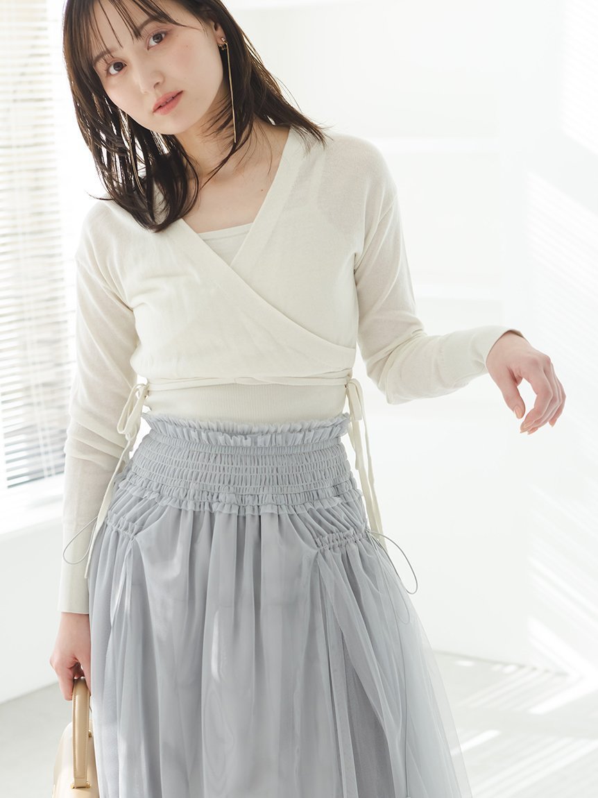 【スナイデル/SNIDEL】の【Chacott】Sustainableカシュクールプルオーバー 人気、トレンドファッション・服の通販 founy(ファニー) 　ファッション　Fashion　レディースファッション　WOMEN　トップス・カットソー　Tops/Tshirt　プルオーバー　Pullover　おすすめ　Recommend　ウェーブ　Wave　キャミソール　Camisole　クロップド　Cropped　スポーティ　Sporty　ドッキング　Docking　バレエ　Ballet　パステル　Pastel　ベーシック　Basic　リボン　Ribbon　ワンポイント　One Point　春　Spring　 other-1|ID: prp329100004530993 ipo3291000000032031726