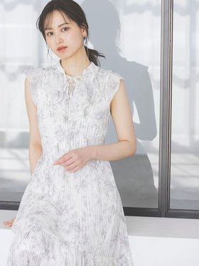 【スナイデル/SNIDEL】の【00サイズあり】プリーツプリントワンピース 人気、トレンドファッション・服の通販 founy(ファニー) ファッション Fashion レディースファッション WOMEN ワンピース Dress インナー Inner シャーリング Shirring ドレープ Drape ノースリーブ No Sleeve フラワー Flower フリル Frills プリント Print プリーツ Pleats リボン Ribbon レース Race エレガント 上品 Elegant 今季 This Season |ID:prp329100004530995