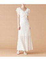 【リリーブラウン/Lily Brown】のカットレースフリルワンピース 人気、トレンドファッション・服の通販 founy(ファニー) ファッション Fashion レディースファッション Ladies' Fashion Online ワンピース Dress イエロー Yellow エレガント 上品 Elegant ストレッチ Stretch フェミニン Feminine フリル Frills フレア Flare 人気 Popularity 今季 This Season 夏 Summer |ID:prp329100004531002