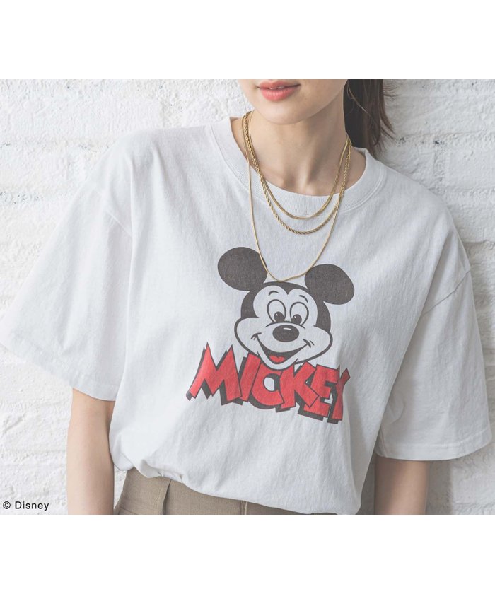 【グローバルワーク/GLOBAL WORK】のMICKEY/プリントT半袖/492616 インテリア・キッズ・メンズ・レディースファッション・服の通販 founy(ファニー) https://founy.com/ ファッション Fashion レディースファッション Fashion for Women トップス・カットソー Cut & Sew Tops インナー Innerwear ジャケット Jacket, Outerwear パウダー Powder, Soft Tone ビンテージ Vintage, Retro Style フレア Flare, Flared プリント Print, Printed Pattern モチーフ Motif, Design Theme ワイド Wide, Wide Fit 半袖 Short Sleeve, Half Sleeve |ID: prp329100004531003 ipo3291000000032722827