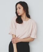 【インデックス/INDEX】の《6color/XS-LLsize》タックパフスリーブブラウス【洗濯機洗い可/吸水速乾/防シワ/抗ピル】 ライトピンク|ID: prp329100004531019 ipo3291000000032161822