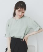 【インデックス/INDEX】の《8色展開/XS-LLサイズ》タックパフスリーブブラウス【洗濯機洗い可/吸水速乾/防シワ/抗ピル】 ミントグリーン|ID: prp329100004531019 ipo3291000000032622102