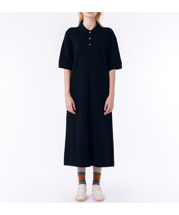 【ラコステ/LACOSTE】のルーズフィット5分袖ポロドレス / ポロワンピース マキシ丈 ロング丈 インテリア・キッズ・メンズ・レディースファッション・服の通販 founy(ファニー) https://founy.com/ ファッション Fashion レディースファッション WOMEN ワンピース Dress ドレス Party Dresses シンプル Simple ドレス Dress マキシ Maxi ロング Long 鹿の子 Pique |ID: prp329100004531023 ipo3291000000032290910