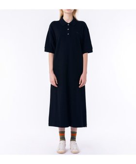 【ラコステ/LACOSTE】のルーズフィット5分袖ポロドレス / ポロワンピース マキシ丈 ロング丈 人気、トレンドファッション・服の通販 founy(ファニー) ファッション Fashion レディースファッション WOMEN ワンピース Dress ドレス Party Dresses シンプル Simple ドレス Dress マキシ Maxi ロング Long 鹿の子 Pique |ID:prp329100004531023