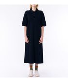 【ラコステ/LACOSTE】のルーズフィット5分袖ポロドレス / ポロワンピース マキシ丈 ロング丈 ブラック|ID: prp329100004531023 ipo3291000000032607520
