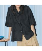 【コーエン/COEN】の3Dフラワー刺繍 ハーフスリーブシャツ 人気、トレンドファッション・服の通販 founy(ファニー) ファッション Fashion レディースファッション WOMEN トップス・カットソー Tops/Tshirt シャツ/ブラウス Shirts/Blouses おすすめ Recommend トレンド Trend フラワー Flower モチーフ Motif リラックス Relax 半袖 Short Sleeve 夏 Summer thumbnail BLACK|ID: prp329100004531026 ipo3291000000032109256