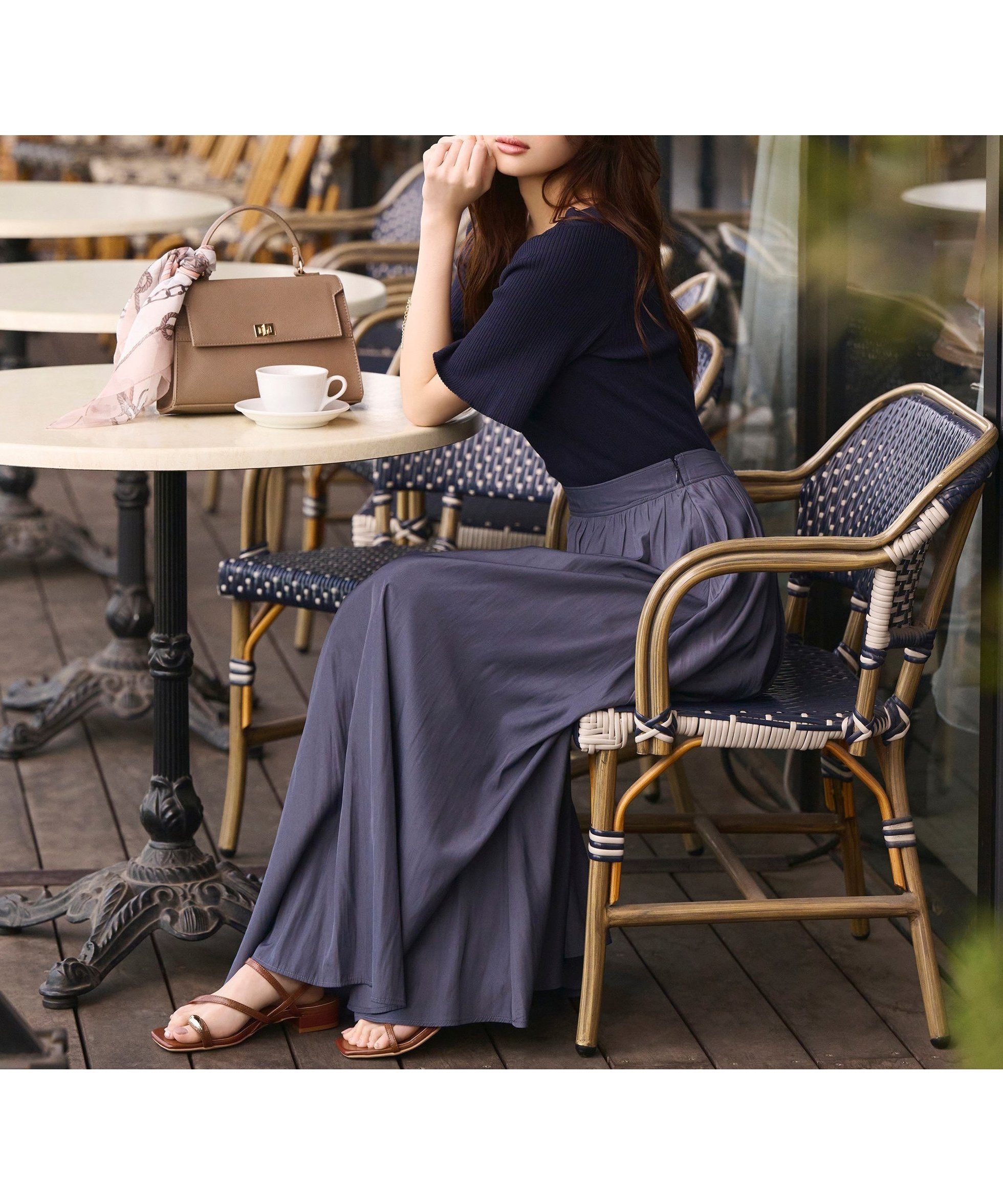 【プロポーション ボディドレッシング/PROPORTION BODY DRESSING】のカッセンフレアースカート インテリア・キッズ・メンズ・レディースファッション・服の通販 founy(ファニー) 　ファッション　Fashion　レディースファッション　WOMEN　スカート　Skirt　シンプル　Simple　フレア　Flare　ネイビー|ID: prp329100004531031 ipo3291000000032427081