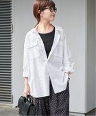 【スピック&スパン/Spick & Span】の手洗い可 / コットンリネンユーティリティーシャツ ホワイト A|ID: prp329100004531044 ipo3291000000032651481