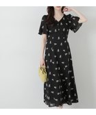 【プロポーション ボディドレッシング/PROPORTION BODY DRESSING】の花柄刺繍ワンピース 人気、トレンドファッション・服の通販 founy(ファニー) ファッション Fashion レディースファッション WOMEN ワンピース Dress スリーブ Sleeve フェミニン Feminine フラワー Flower フレア Flare リボン Ribbon thumbnail ブラック|ID: prp329100004531046 ipo3291000000032031956