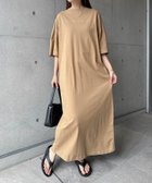 【アンドミー/andme】の配色ステッチ オーバーサイズ 半袖 Tシャツ ワンピース 人気、トレンドファッション・服の通販 founy(ファニー) ファッション Fashion レディースファッション Fashion for Women ワンピース Dresses シャツワンピース / 1枚で着映えコーデ Shirt Dresses スリット Slit, Slit Detail ポケット Pocket, Pocket Detail 人気 Popular, Best Seller 切替 Switching, Contrast Panel 半袖 Short Sleeve, Half Sleeve 楽ちん Easy Fit, Comfortable thumbnail グレージュ|ID: prp329100004531072 ipo3291000000033547134