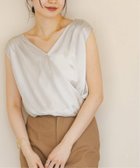 【ノーブル / スピック&スパン/NOBLE / Spick & Span】の《追加》【洗える】ミューズサテンギャザーボリュームブラウス 人気、トレンドファッション・服の通販 founy(ファニー) ファッション Fashion レディースファッション Fashion for Women トップス・カットソー Cut & Sew Tops シャツ・ブラウス・オフィスカジュアル Elegant Blouses & Button-Ups 再入荷 Restock / Back in Stock 洗える Machine Washable thumbnail ベージュ|ID: prp329100004531075 ipo3291000000032764979