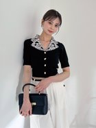 【スナイデル/SNIDEL】のSustainableエンブロイダリープルオーバー BLK[009]|ID: prp329100004531085 ipo3291000000032032122