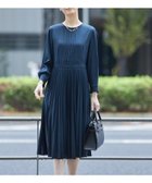 【インディヴィ/INDIVI】の春SALE!【洗える】スタイルUPプリーツワンピース ネイビー|ID: prp329100004531106 ipo3291000000032032203