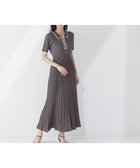 【ナチュラル ビューティー ベーシック/NATURAL BEAUTY BASIC】のバイカラーラインポロニットワンピース 人気、トレンドファッション・服の通販 founy(ファニー) ファッション Fashion レディースファッション WOMEN ワンピース Dress ニットワンピース Knit Dresses トレンド Trend プリーツ Pleats 夏 Summer thumbnail チャコール×オフ2|ID: prp329100004531107 ipo3291000000032516260
