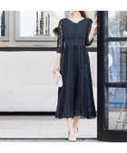 【その他のブランド/Other】のプリーツ*レース 7分袖パーティードレス 結婚式ワンピース アッシュネイビー|ID: prp329100004531113 ipo3291000000032032240