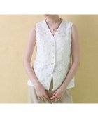 【アナイ/ANAYI】の3Dレース刺繍ジレ ブラウス white|ID: prp329100004531123 ipo3291000000032032288