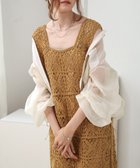 【バブ ブージュルード/Bab Bou Jeloud】の【XS~M 低身長向けサイズあり】クロシェロングワンピース 人気、トレンドファッション・服の通販 founy(ファニー) ファッション Fashion レディースファッション WOMEN ワンピース Dress thumbnail YELLOW|ID: prp329100004531132 ipo3291000000032032322