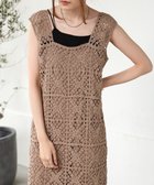 【バブ ブージュルード/Bab Bou Jeloud】の【XS~M 低身長向けサイズあり】クロシェロングワンピース 人気、トレンドファッション・服の通販 founy(ファニー) ファッション Fashion レディースファッション WOMEN ワンピース Dress thumbnail MOCHA|ID: prp329100004531132 ipo3291000000032032326