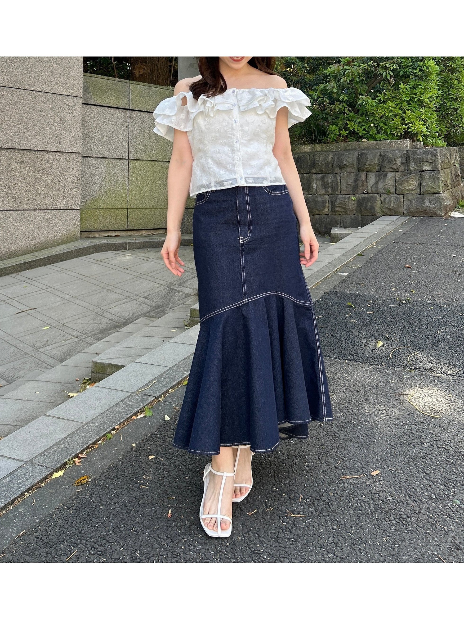 【スナイデル/SNIDEL】のデニムマーメイドスカート インテリア・キッズ・メンズ・レディースファッション・服の通販 founy(ファニー) 　ファッション　Fashion　レディースファッション　WOMEN　スカート　Skirt　インディゴ　Indigo　ウォッシュ　Wash　オーガニック　Organic　クラシカル　Classical　シフォン　Chiffon　デニム　Denim　トレンド　Trend　フェミニン　Feminine　フレア　Flare　マーメイド　Mermaid　レース　Race　IND[088]|ID: prp329100004531138 ipo3291000000032032356