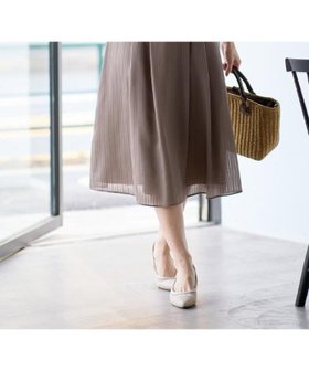 【リフレクト/Reflect】の【マシンウォッシュ可】Aラインストライプスカート 人気、トレンドファッション・服の通販 founy(ファニー) ファッション Fashion レディースファッション WOMEN スカート Skirt フレア Flare |ID:prp329100004531144