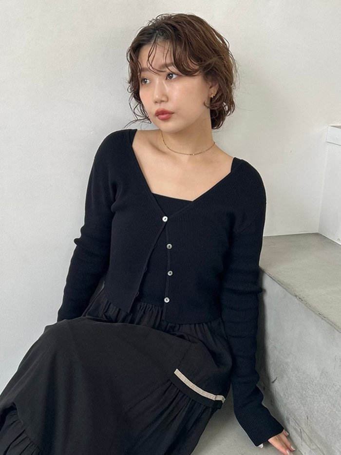 【フレイ アイディー/FRAY I.D】のクロップドVネックリブカーディガン/UVカット インテリア・キッズ・メンズ・レディースファッション・服の通販 founy(ファニー) https://founy.com/ ファッション Fashion レディースファッション WOMEN トップス・カットソー Tops/Tshirt カーディガン Cardigans Vネック V-Neck おすすめ Recommend オフショルダー Off Shoulder カーディガン Cardigan クロップド Cropped セットアップ Set Up デコルテ Decolletage エレガント 上品 Elegant 夏 Summer |ID: prp329100004531154 ipo3291000000032032419
