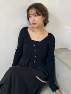 【フレイ アイディー/FRAY I.D】のクロップドVネックリブカーディガン/UVカット BLK[009]|ID: prp329100004531154 ipo3291000000032032420