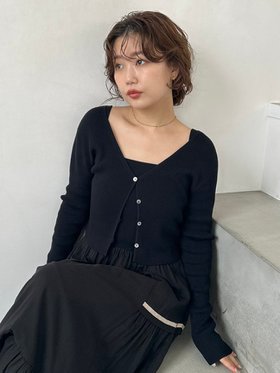 【フレイ アイディー/FRAY I.D】のクロップドVネックリブカーディガン/UVカット 人気、トレンドファッション・服の通販 founy(ファニー) ファッション Fashion レディースファッション WOMEN トップス・カットソー Tops/Tshirt カーディガン Cardigans Vネック V-Neck おすすめ Recommend オフショルダー Off Shoulder カーディガン Cardigan クロップド Cropped セットアップ Set Up デコルテ Decolletage エレガント 上品 Elegant 夏 Summer |ID:prp329100004531154