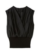 【フレイ アイディー/FRAY I.D】のカシュクールウエストリブニット BLK[009]|ID: prp329100004531165 ipo3291000000032032466